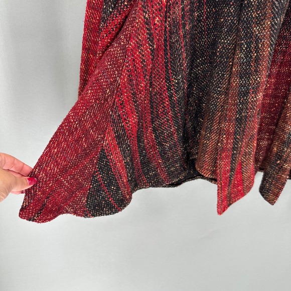 Candiss Cole Artisan Handwoven 100% Silk Open Front Cardigan Size L Lagenlook - Picture 4 of 8